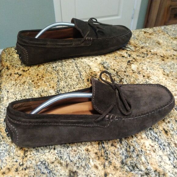 Frye Men\'s Allen Tie Suede Slip On Loafer Sz 11.5 D EUC main image 6